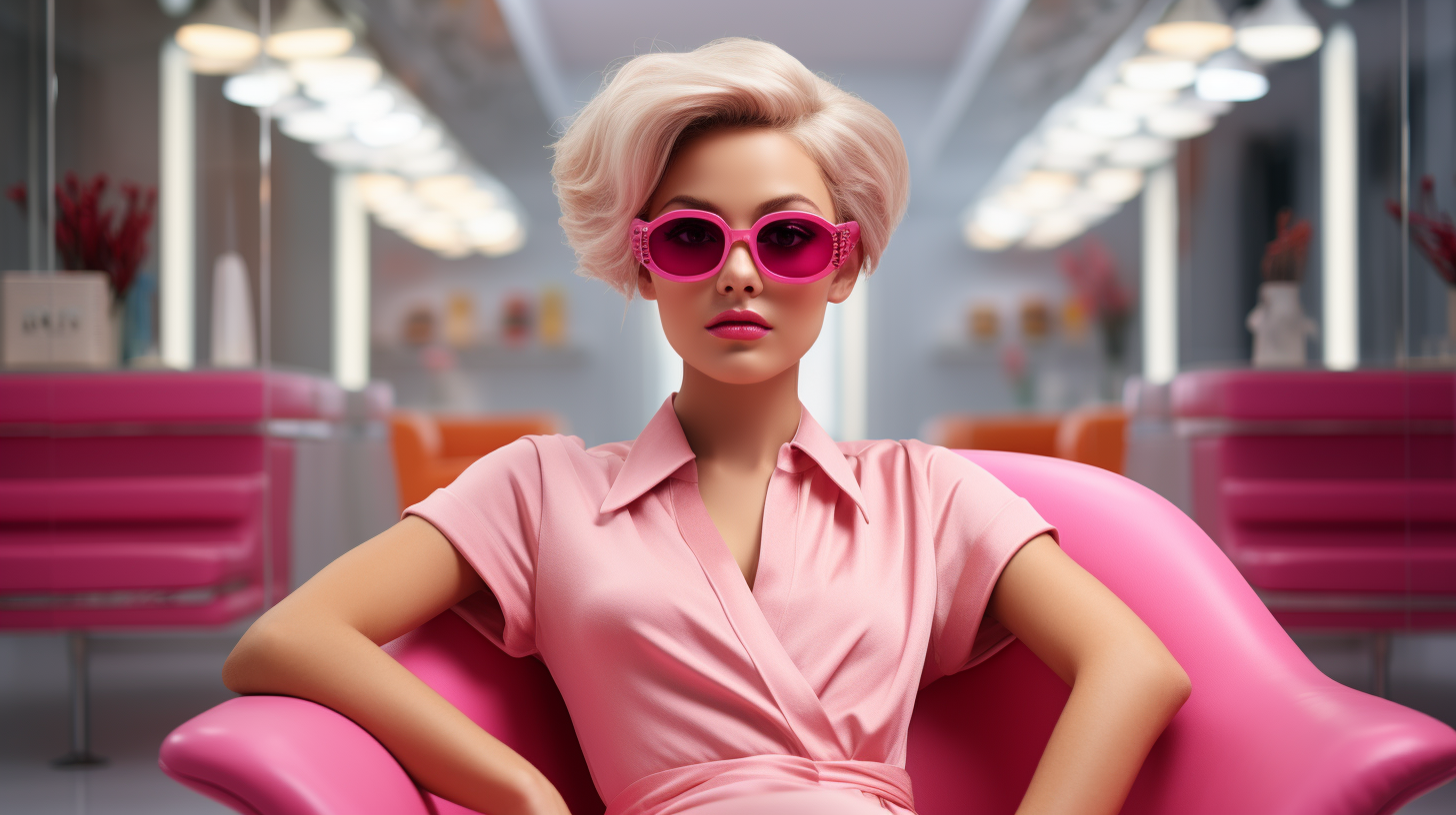 Fotoshooting im Barbiepuppen-Stil