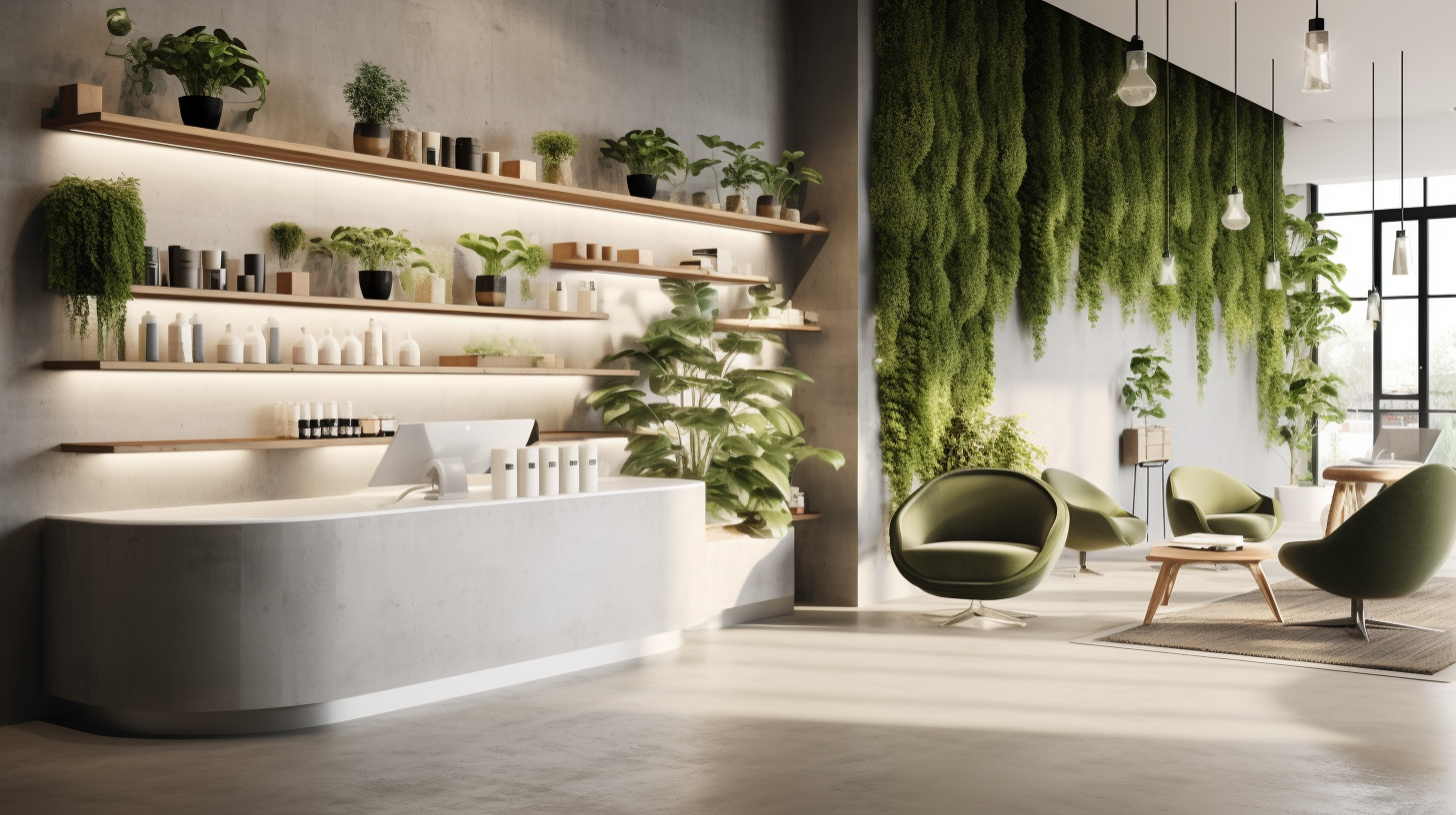 Rezeption eines Schönheitssalons