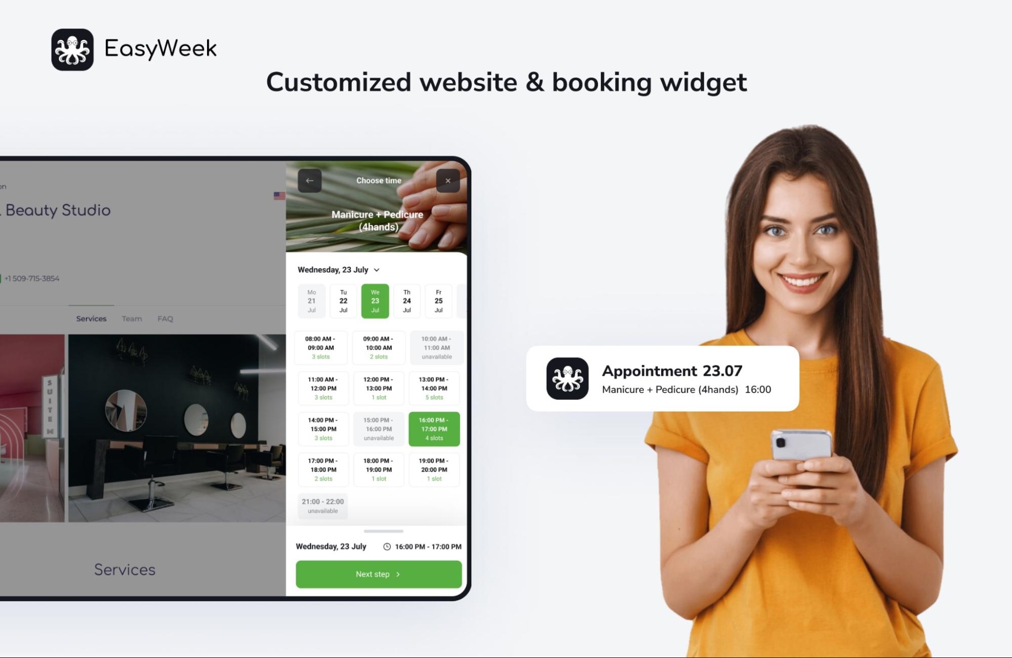 EasyWeek – digitaler Kalender mit der Buchungsfunktion