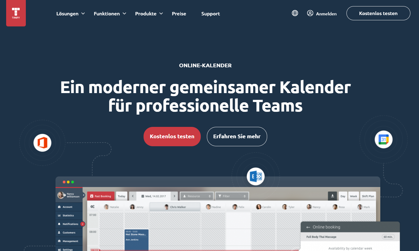 TIMIFY Online-Planungs-Software TIMIFY Planungs-Software