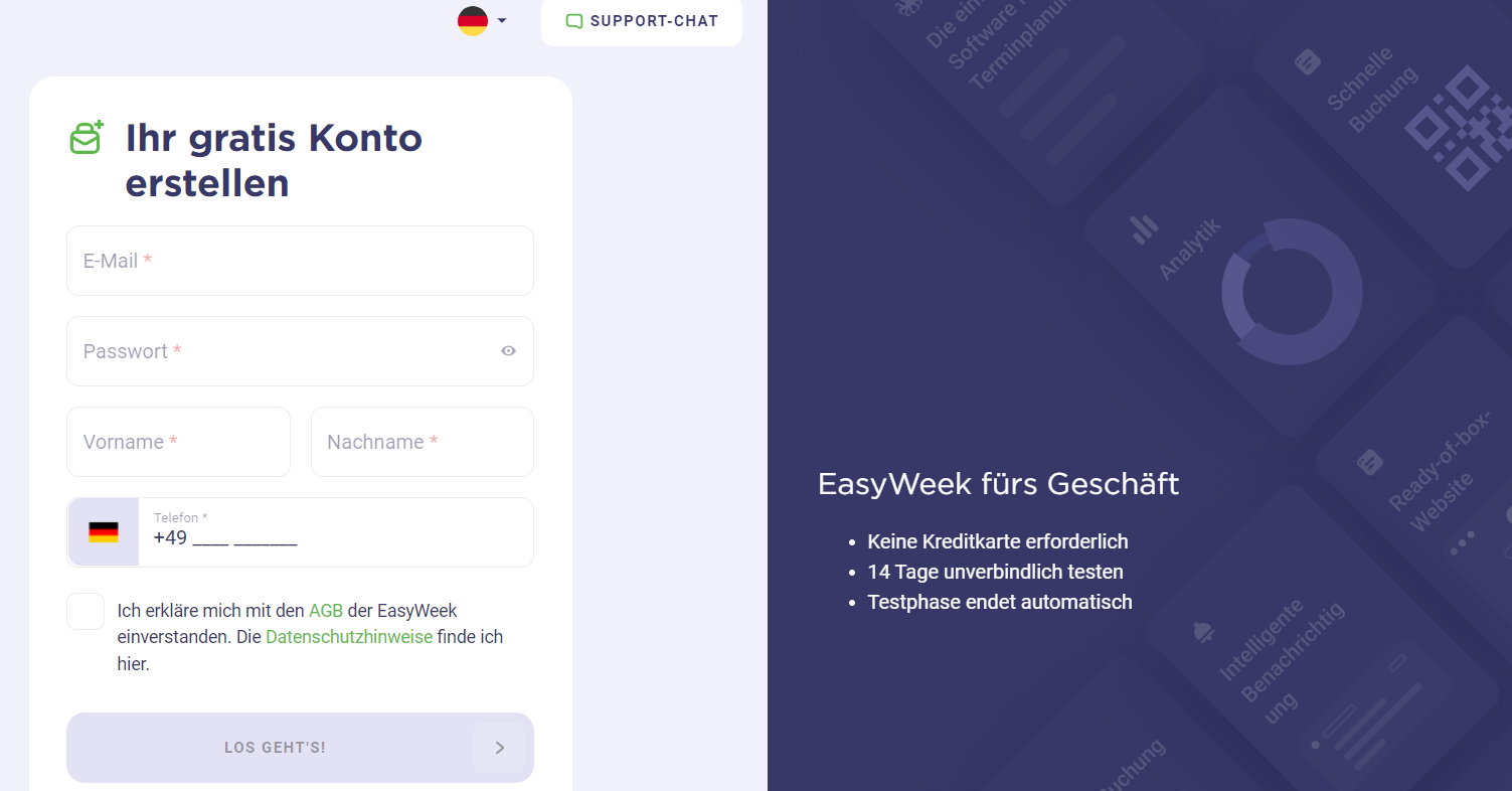 EasyWeek Terminsoftware für Geschäft EasyWeek Terminsoftware für Geschäft