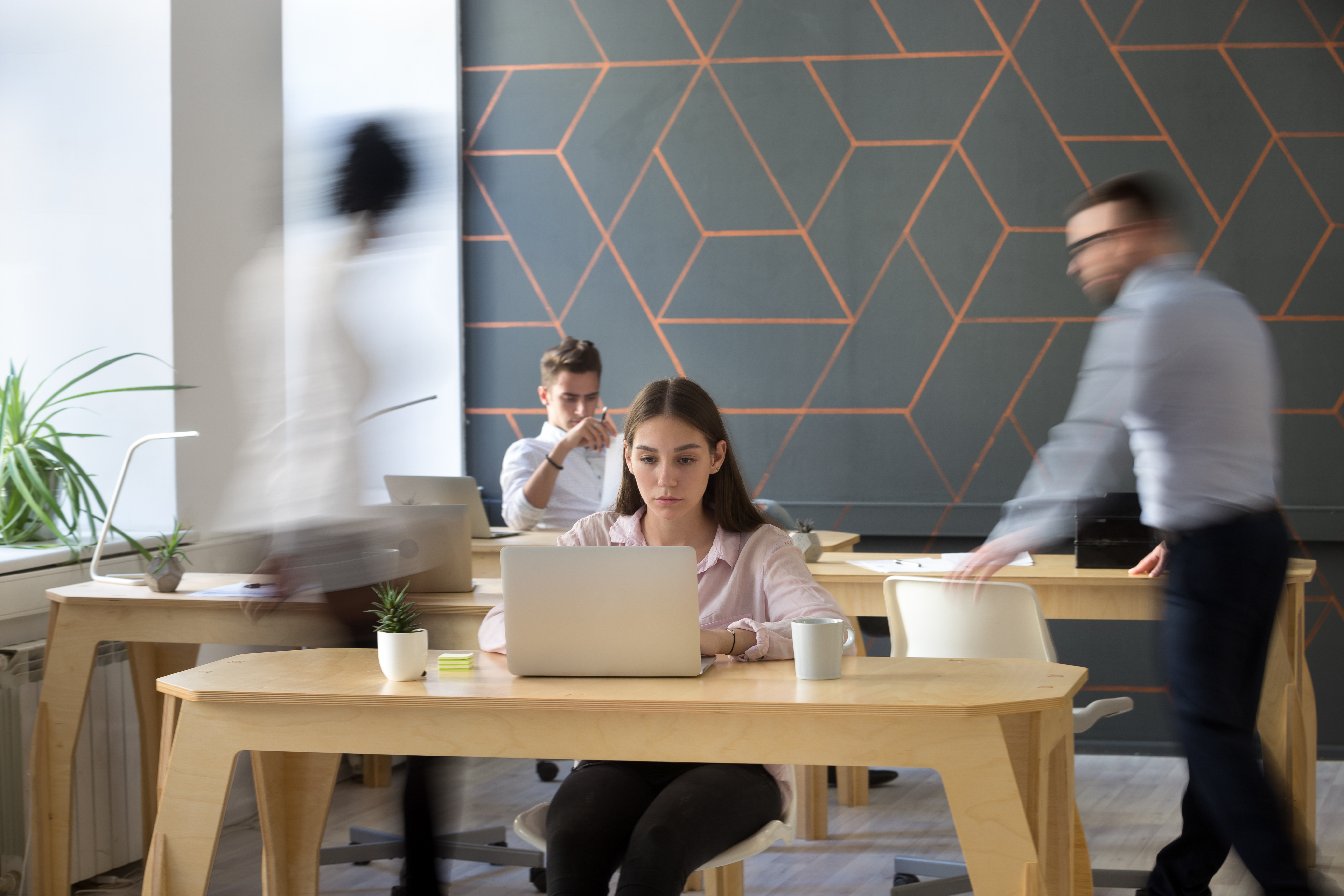 Arbeitsplatz im Coworking-Space