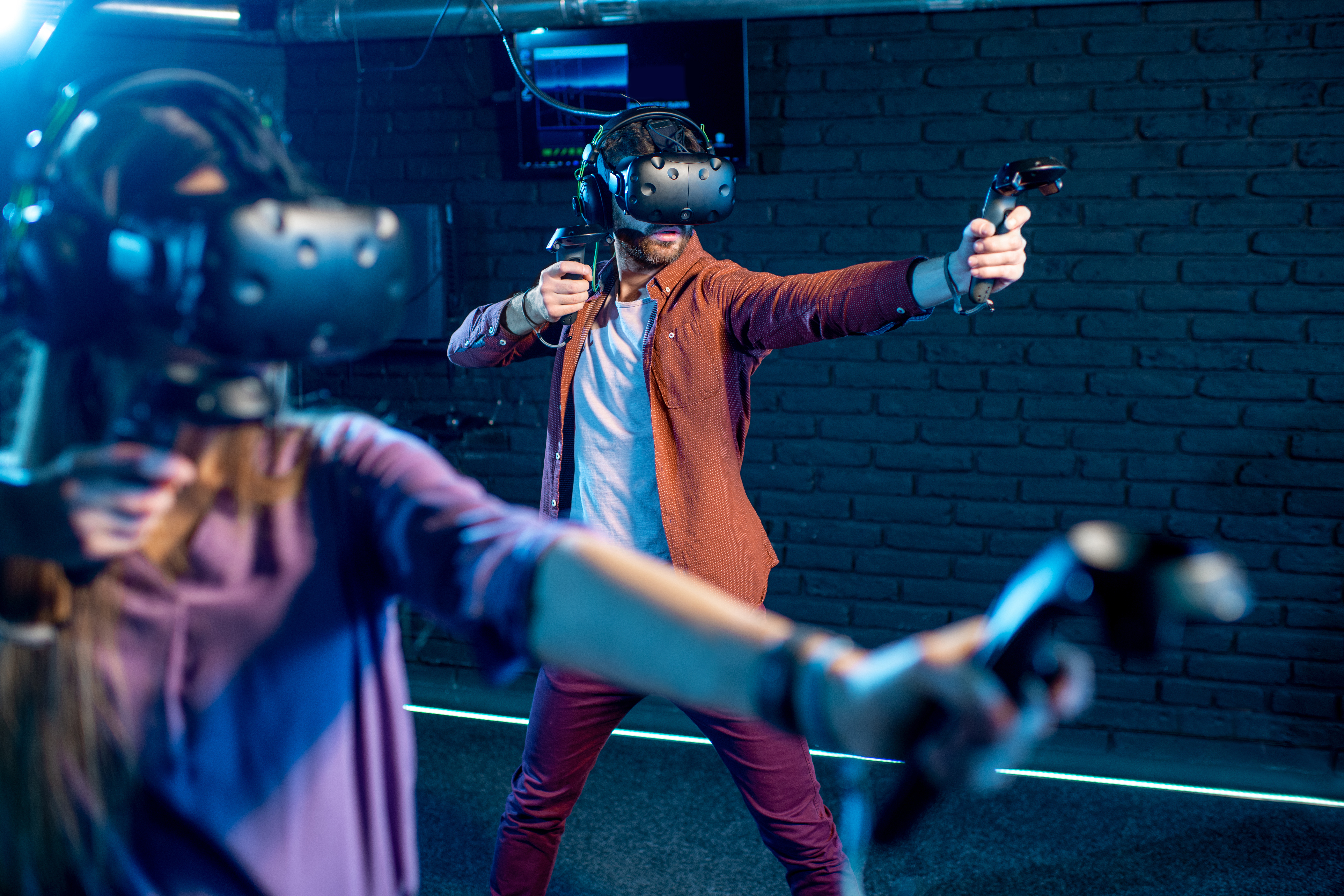 Gruppenspiel im VR-Club