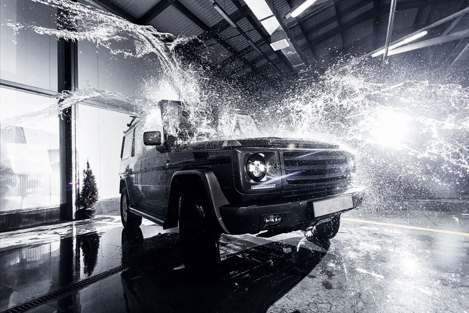 Online-Buchung für eine Autowäsche